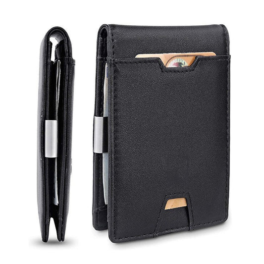 Men's Card Holder Fiber/Leather Money Clip Wallet